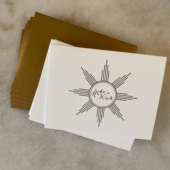 Set of 10 Birthday cards, letterpressed - Picture 2 of 2